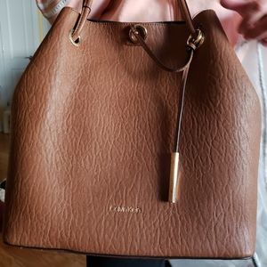 Calvin Klein leather  hang bag